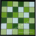 Crystal Polished Tile with Green Color / Border Interior Glass Wall Tile